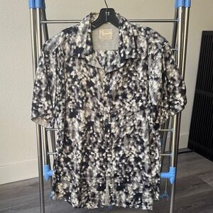 7 Diamonds Monochrome Abstract Men's Shirt